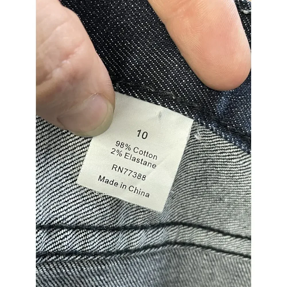 J Crew Bermuda Shorts Womens 10 Dark Wash Blue Denim Stretch Casual Style 16578